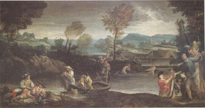 Annibale Carracci Fishing (mk05) china oil painting image